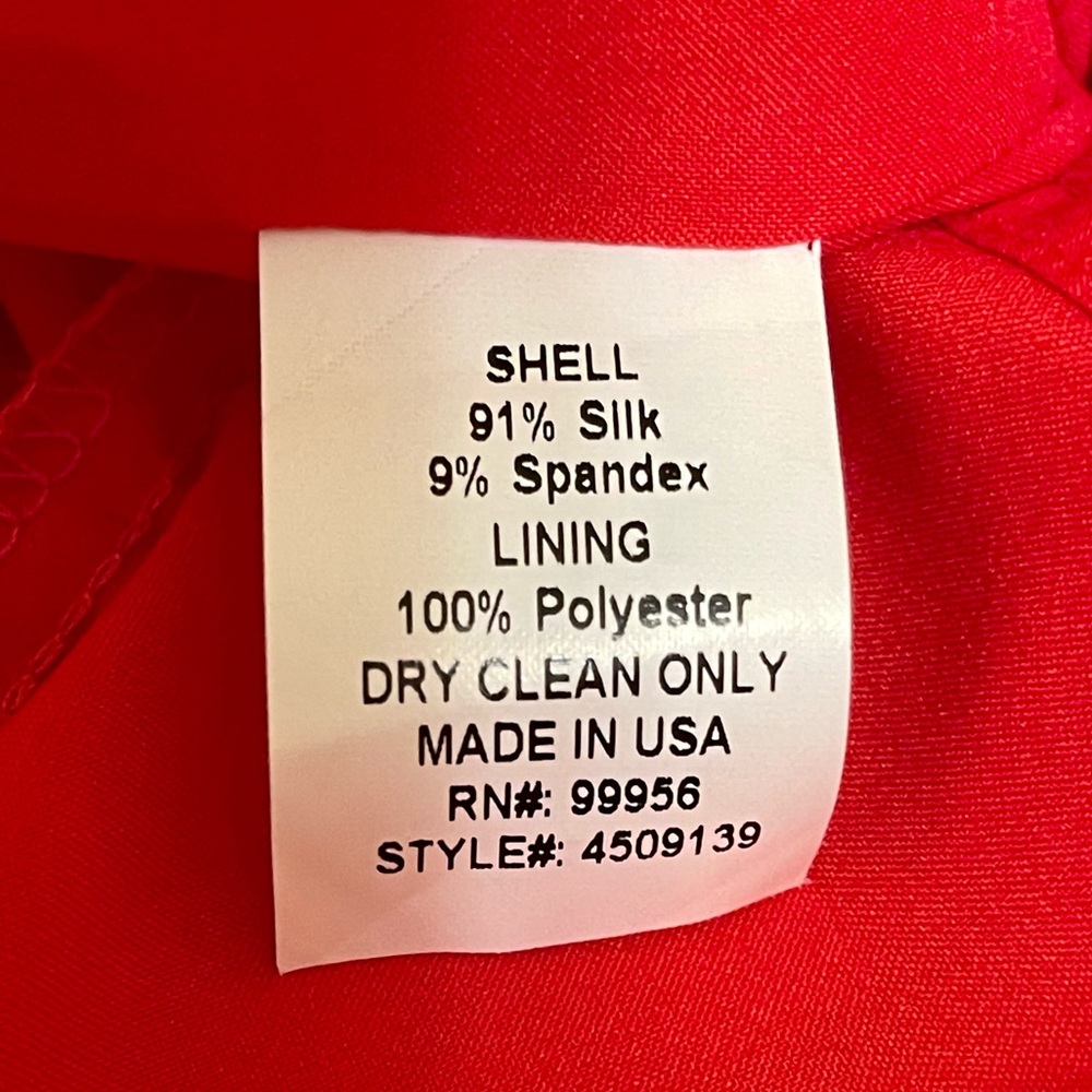Shoshanna Silk Print Coral Red Pink Orange Sleeveless Mini Dress - Picture 10 of 10